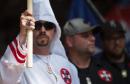 KKK marchers in Virginia town met by throngs of counter-protesters