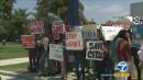 Students walk out of Venice High School Monday to protest alleged discrimination