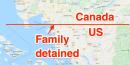US border patrol says they tried to send UK family back after illegal crossing but Canada wouldn't take them