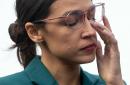 Alexandria Ocasio-Cortez's wipes away tears at protest to defund US border agency: 'They don't deserve a dime'