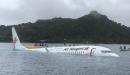 Plane ditches into Pacific lagoon