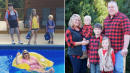Mom Takes Hilarious Swimming Pool Photo to Celebrate Kids Returning to School