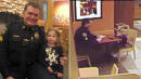 3-Year-Old Sits Down to Have Dinner With Police Officer Who Was Eating Alone