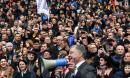 Ukraine leader puts on one-man show as vote frontrunner skips debate