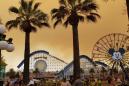 Skies around Disneyland turn orange as Anaheim Hills fire rages