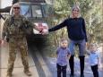 A woman Photoshopped her family's Christmas card to include her military husband who's serving overseas