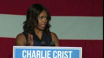 Michelle Obama: “Shake” your friends to turn out for Charlie Crist
