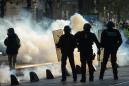 Police teargas 'yellow vest' protesters in Paris