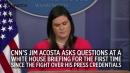 CNN's Jim Acosta attends first White House briefing since press credential fight