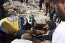 Activists say 10 killed in bombing of Syria rebel stronghold