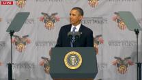 Obama Defends Foreign Policy at Commencement