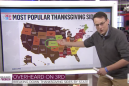 MSNBC's election guru Steve Kornacki has moved on to analyzing Thanksgiving