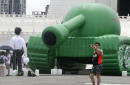 Inflatable 'Tank Man' in Taiwan marks Tiananmen protests