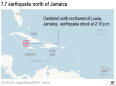 Mag 7.7 quake hits between Cuba and Jamaica, but no injuries