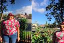 Dad attempts a nice – but absurdly unsuccessful – panoramic photo of his daughter