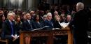 Trumps, Obamas, and Clintons’ Greetings Include ‘Cold Shoulder’ At Bush Funeral
