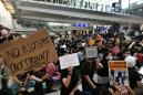 Hong Kong protesters rally at airport to 'educate' visitors