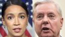AOC responds to Lindsey Graham's attack on her at debate