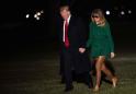 Melania Trump's skin-colored pants confuse Twitter: 'Where are your pants?'