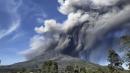 Sinabung volcano spews new burst of hot ash
