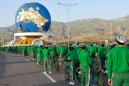 Back in the saddle: Turkmen leader heads up giant bike parade