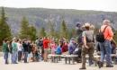 'Not a mask in sight': thousands flock to Yellowstone as park reopens