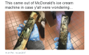 McDonald's worker puts everyone off ice cream with 'disgusting' photos  