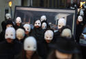 AP PHOTOS: Czech believers revive Easter rattling procession