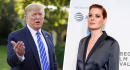 Trump rips into actress Debra Messing after the 'Will & Grace' star praised signs trashing the president