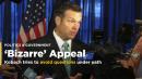 Kobach tries to avoid answering questions under oath