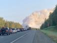 Alaska wildfires sparked by high winds force mandatory evacuations